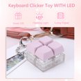 thumbnail image 2 of DIY Button Keycap Llavero Teclado Brillante 4 Botones Con LED para Regalos Pasar El Tiempo Aburrido TDAH Sensoriales Adultos Y, 2 of 9