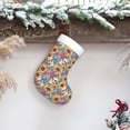 thumbnail image 6 of Yiaed colorful Skull sunflower Print Christmas Stockings, Christmas Stockings Hanging Ornaments, Christmas Stockings for Family Christmas Holiday Decorations, 6 of 7