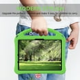 thumbnail image 4 of DWaybox Étui pour iPad Air 11‐inch (M4) 2026 Modèle A3460, Étui EVA Antichoc pour Enfants avec Poignée et Support, Conception Antichute et Protection Intégrale - Vert, 4 of 4