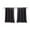 Black, variant on TERGAYEE Short Blackout Curtains,For Bedroom Adjustlabe Length Rod Pocket Thermal Insulated Kitchen/Basement/Bathroom Window Curtain Drapes,29*36in