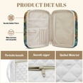 thumbnail image 3 of FOR U DESIGNS Cat Sunflower Stained Glass Pattern Bible Cover Case Lightweight Bible Carrying Case Quilted Book Cover Bibles Organizer Cases Bible Carrier with Handle and Zipper, 3 of 7