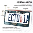 thumbnail image 3 of Aluminum License Plate Frame 2 Pack Car Exterior Accessory Car Tag Holder for Front Rear Plates Cars Decor Snowflake and Feather Pattern, 3 of 7
