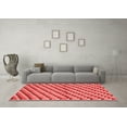 thumbnail image 3 of Ahgly Company Machine Washable Indoor Rectangle Checkered Red Modern Area Rugs, 5' x 8', 3 of 4