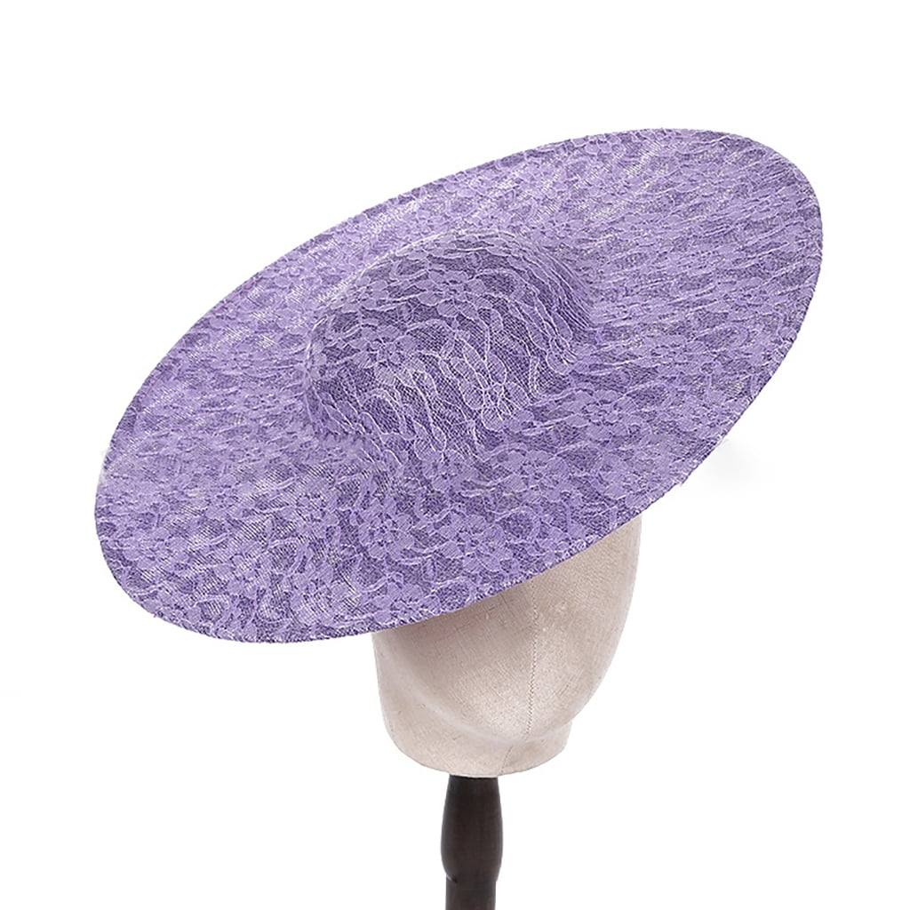 tegongse Bonnet Hat Base for Women Millinery Hat Making Accessory Vintage French Bonnet Hat Accessories Cocktail Hat Round Base