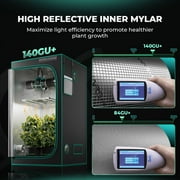 Mars Hydro FC-E3000 Complete Grow Tent Kits | 300W LED Grow Light+100x100x180cm Indoor Tent+4″ Ventilation System | 6“ Clip-on fan | for 2-4 Plants