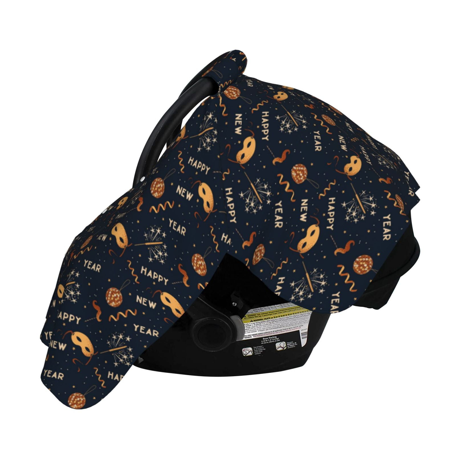 Naloa New Year Baby Car Seat Cover, Breathable Baby Carrier Cover, Multiuse Baby Carrier Cover & Nursing Breastfeeding Cover