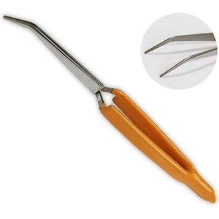  Cross Locking Tweezers with Rubber PVC Tips Cross Lock Coated  Tips 6.5 for Lab Industrial Jewelry Tool Tweezers Tips Have Rubber Coating  for Securely Holding to Not Mar Scratch the Article