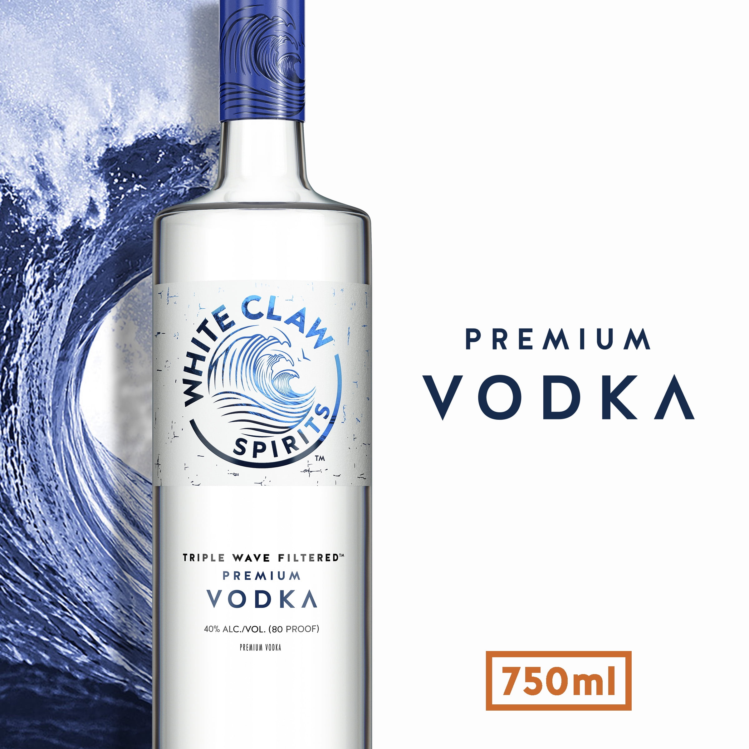 White Claw Spirits Premium Vodka, 750ML
