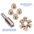 thumbnail image 4 of 114 Piece Automotive Oil Drain Plug Repair Kit, M13 M15 M17 M20 M22 Sizes, Thread Repair Tool Set with Carry, Drain Pans Automotive Rethreading Tools Kit for Car Maintenance, 4 of 7