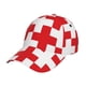 thumbnail image 1 of Fotbe Red Cross 1 Gorro Clásico de Béisbol, Gorra Ajustable con Broche Snapback, Gorro de Exterior de Algodón Suave, 1 of 6