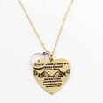 thumbnail image 6 of Uloveido Bible Verse Cross Necklace Double Side Heart Pendant, Faith as Small as Mustard Seed Can Move Mountains Matthew 17:20 (gold,round), 6 of 7