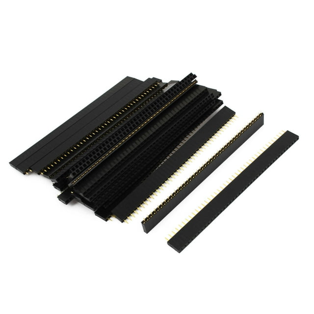 Conector hembra PCB de 30 piezas, 40 vías, espaciado de 2.54 mm, negro