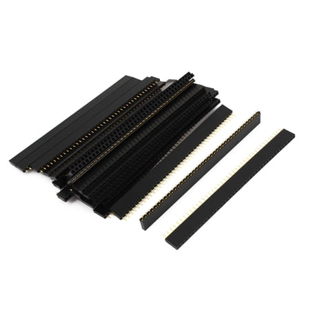 Unique Bargains 30Pcs Single Row 40 Pin 2.54mm Pitch Female PCB Header Connector price history on PriceWatchPro