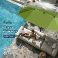 thumbnail image 3 of Summit Living 13 ft Large Patio Umbrella Double-Sided Rectangular Outdoor Market Table Umbrella for Outside – Lime Green, 3 of 8