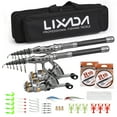 thumbnail image 1 of Spinning Rod,Rod And Reel Carbon Fiber Reel Rod Combo Set 2pcs Set 2pcs Rod Pole Portable Eryue Reel Combo Combo Siuke Fiber Rod Reels Rod Combo Reel, 1 of 6