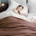 thumbnail image 2 of Premium Combed Cotton Waffle Weave Thermal Blanket Cozy Medium Weight All Season, 2 of 4