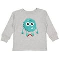 thumbnail image 3 of Inktastic Furry Monster, Little Monster, Blue Monster Boys or Girls Long Sleeve Toddler T-Shirt, 3 of 5