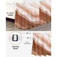 thumbnail image 3 of Abstract Wave Texture Bed Skirt California King Size 18" Drop Retro Earth Color Gradient Ruffled Wrap Around Bed Skirts Adjustable Elastic Bedskirt Dust Ruffle for California King Size Bed, 3 of 7