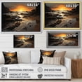 thumbnail image 4 of Designart "Rocky Beach in a Photo V" Nautical & Beach Wall Art Living Room, 4 of 5