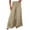 Khaki, variant on aidice Wide Leg Pants for Women Cotton Linen Loose Trousers with Pockets Baggy Comfy Casual Pants