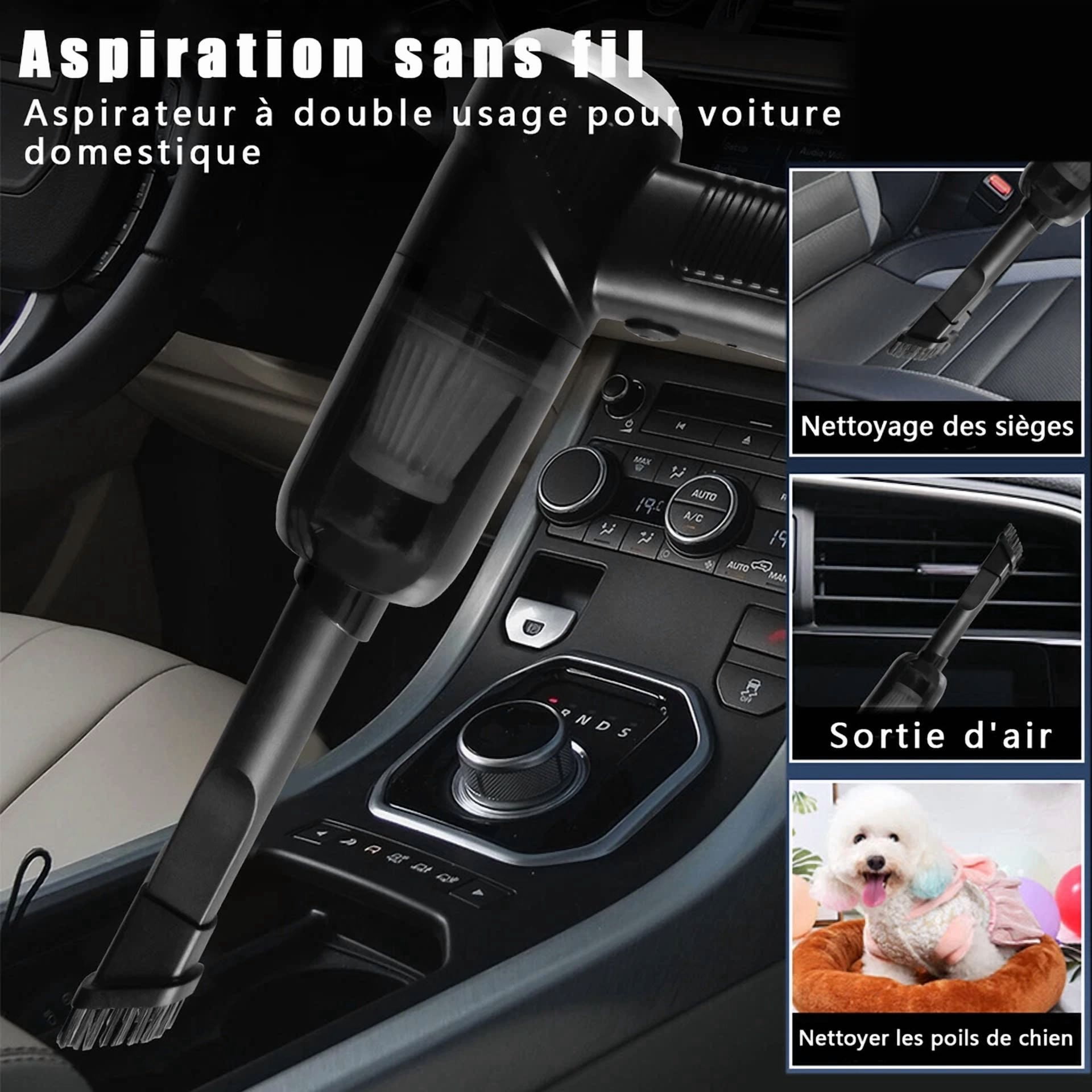 Cordless Handheld Car Vacuum Cleaner Duster Cordless Rechargeable Wet/Dry Strong