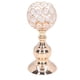 thumbnail image 3 of Portavelas Candelita Con Diseño Tallado Hueco De Cristal Elegante, 3 of 7