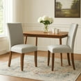 thumbnail image 6 of Jax Parsons Dining Chair Set of 2- Walnut Legs- Gray Woven Polyester, 6 of 7
