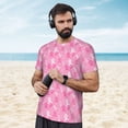 thumbnail image 4 of Wukai Breast Cancer Awareness (3) Print Men's Short-Sleeved Mesh T-Shirt,Quick-Dry Short Sleeve Workout T-Shirt-X-Large, 4 of 8