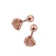 thumbnail image 4 of Pendientes de circonio Qarigey para hombre y mujer oro 3mm 1 Uds, 4 of 6