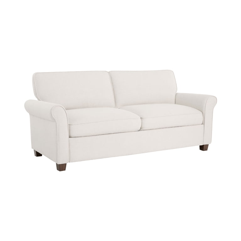 Mainstays 76" Rolled Arm Sofa, Cream photo 4
