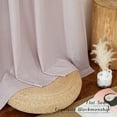 thumbnail image 5 of NICETOWN Blush Pink Curtains for Bedroom, Semi Sheer Thick Linen Drapes Light Filtering Privacy Protection Grommet Living Room Curtain Panels, 55"x90", 2 Panels, 5 of 8