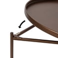 thumbnail image 7 of Kate and Laurel Ulani Modern Metal Round Nesting Side Table, Set of 2, Bronze, Glam End Tables, 7 of 7