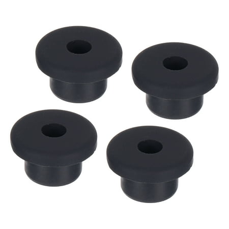 

Black Rubber Grommet 0.94 Inch OD 0.28 Inch ID 4Pcs Seal Protection Cable Grommets Flexible Cable Pipe