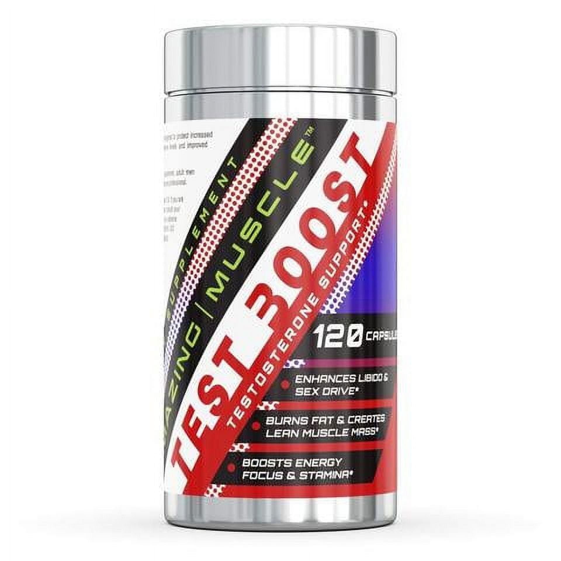 Amazing Muscle Test Boost (Testosterone Booster) 120 Capsules | With Blend of Vit D3, Vit K2, Vitamin B6, Zinc, Bioperine & More Stamina Boosters |