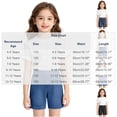 thumbnail image 4 of QIUOMBBP Girls High Waist Denim Shorts Straight Wide Leg Jeans Short with Pockets Slim Fit Summer Short Pants Black 110, 4 of 10