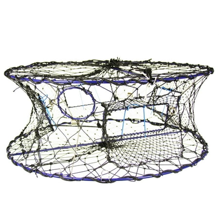 Collapsible Crab Pot With Drawstring Closure (Best Bait For Blue Crab Traps)