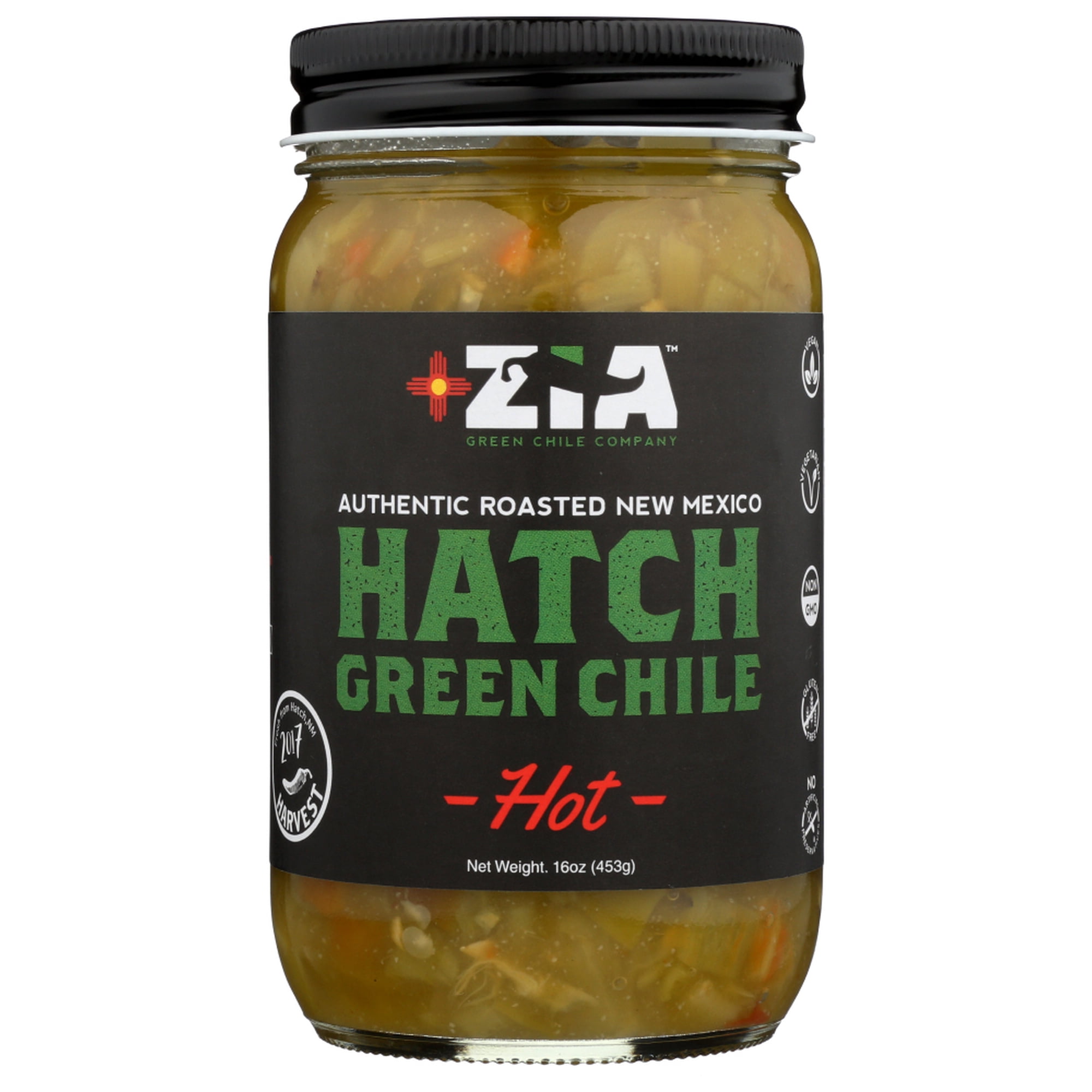 Zia Green Chile Company - Hatch Green Chile - Hot , 16 Oz
