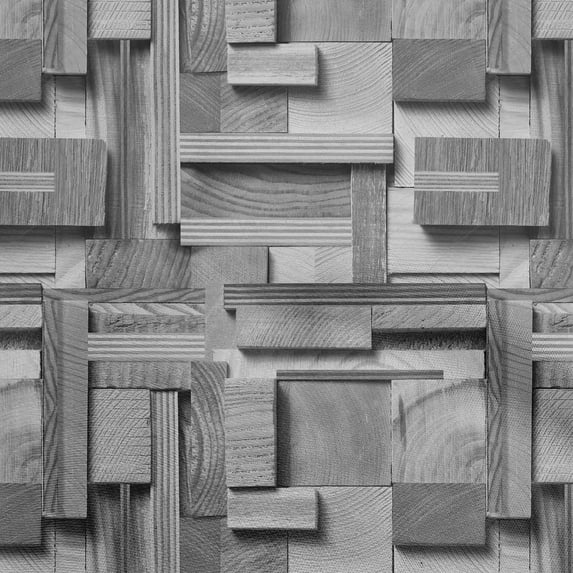 oneOone Cotton Poplin Gray Fabric Texture Wooden Ply Board Texture Diy Clothing Quilting Fabric Print Fabric By Yard 42 Inch Wide