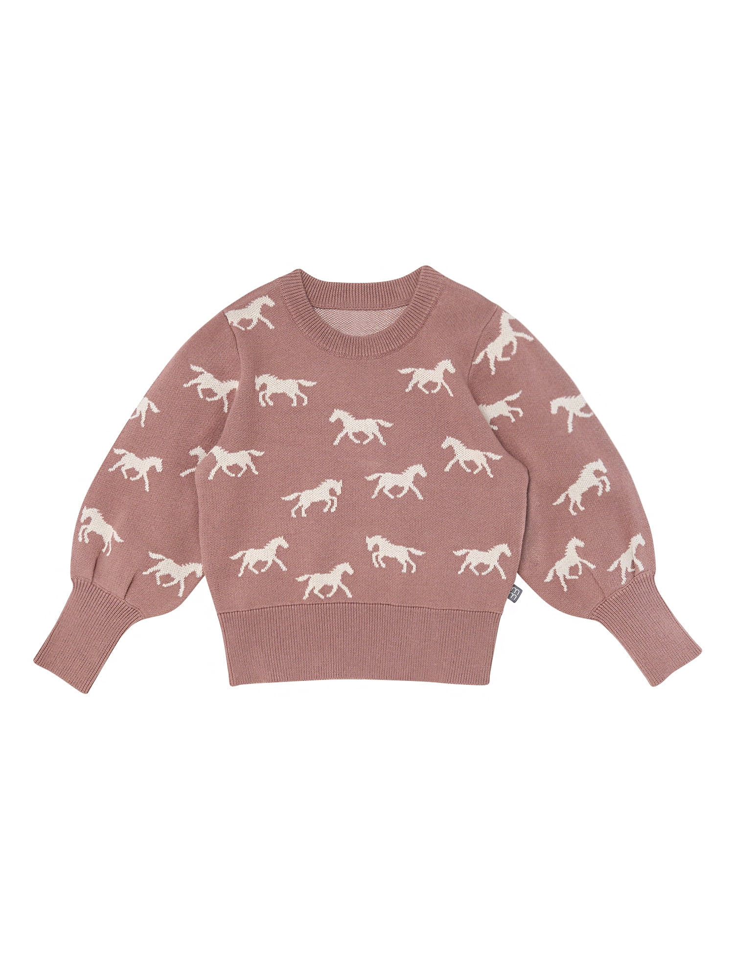 Modern Moments by Gerber Toddler Girl Jacquard Sweater Knit with Wide Leg Pant Set, Sizes 12M-5T