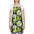 thumbnail image 2 of Gaeub Teal floral elegance Print Apron for Men and Women,Waterproof Apron for Cooking,Dishwashing, Lab, Butcher, Dog Grooming, 2 of 7