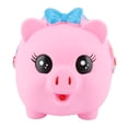 thumbnail image 1 of Caja de ahorro de Dinero NikouMX cerdito de dibujos animados suave color Rosa, 1 of 8