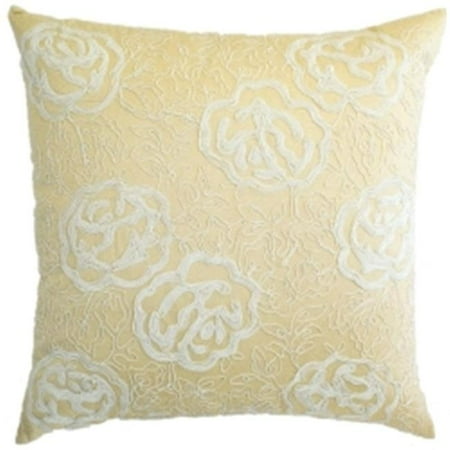 

Room with a View C815 gold gold polysilk with cord beige cord embroidery pillow.