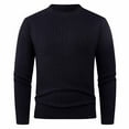 thumbnail image 2 of Kalauyu Men's Pullover Sweater Crewneck Cable Knit Long Sleeve Sweater Classic Soft Knitted Sweaters with Ribbing Edge, 2 of 5