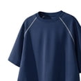 thumbnail image 2 of Daiosportswear Men'S Upf 50+ Rashguard Tee Short Sleeve Running Shirt Hiking Workout Shirts Navy L(L), 2 of 5