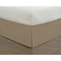 Today's Home Beige Tailored Cotton Bed Skirt, Twin