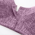 thumbnail image 3 of DJskiyers Older Women Front Closure Bras Soft Cotton Bralette Padded Everyday Bra Wide Back Sleep Bra, 3 of 6