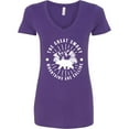 thumbnail image 3 of Inktastic The Great Smoky Mountains Are Calling Women's V-Neck T-Shirt, 3 of 5