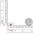 thumbnail image 3 of Gem Stone King 925 Sterling Silver and 10K Yellow Gold Pink Moissanite Solitaire Engagement Ring for Women (0.50 Cttw, Round 5MM, Gemstone Birthstone, Size 7), 3 of 4