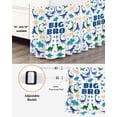 thumbnail image 4 of Big Bro Ruffle Bed Skirt Queen Size Cartoon Green Blue Yellow Dinosaurs Animals Adjustable Elastic Dust Bed Skirts Wrap Around Bedskirt Wrinkle Free Easy Fit with 18 Inch Drop, 4 of 8