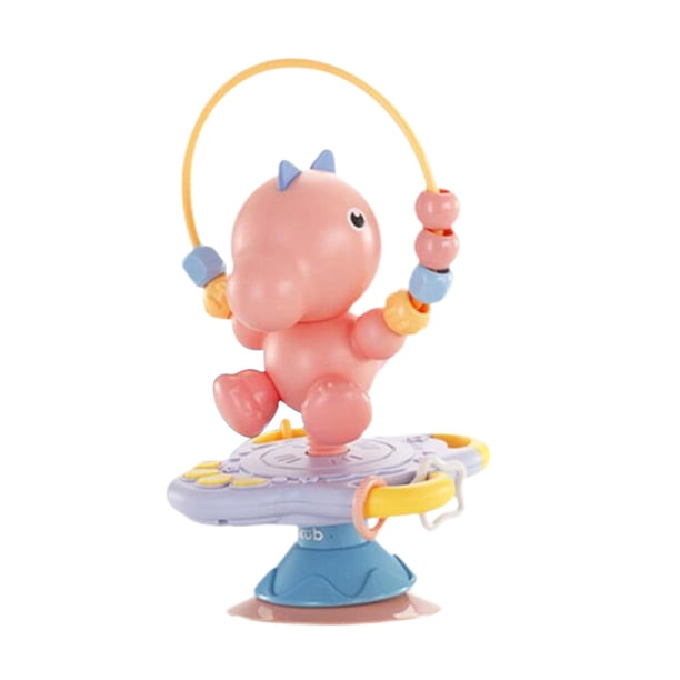Juguete de Mesa para Bebé con Ventosa, Juguete para La Dentición Del Bebé, Sonajero con Forma para Educación Infantil Temprana, Concentración, Entrena rosa